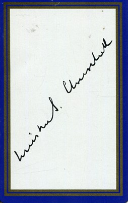 Lot 1263 - [CHURCHILL WINSTON S.]: (1874-1965)