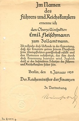 Lot 649 - REINHARDT FRITZ: (1895-1969)