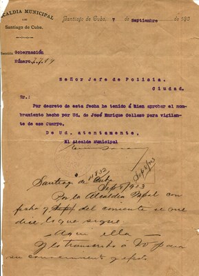 Lot 565 - BACARDI EMILIO: (1844-1922)