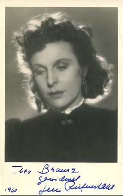 Lot 316 - RIEFENSTAHL LENI: (1902-2003)