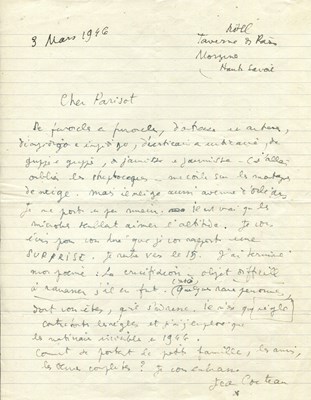Lot 996 - COCTEAU JEAN: (1889-1963)