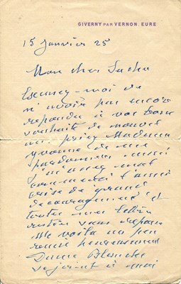 Lot 834 - MONET CLAUDE: (1840-1926)