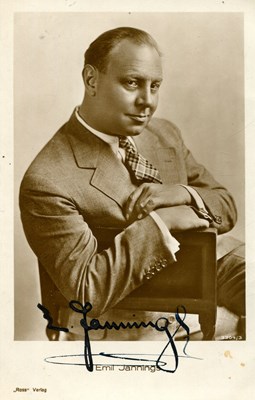 Lot 237 - JANNINGS EMIL: (1884-1950)