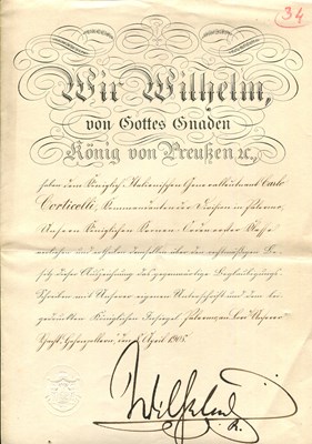 Lot 1198 - WILHELM II: (1859-1941)