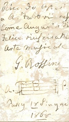 Lot 763 - ROSSINI GIOACCHINO: (1792-1868)