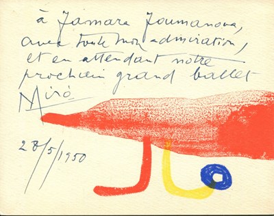Lot 901 - MIRO JOAN: (1893-1983)