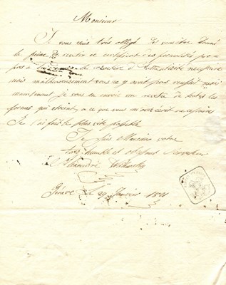 Lot 391 - WALEWSKI ALEXANDRE: (1810-1868)